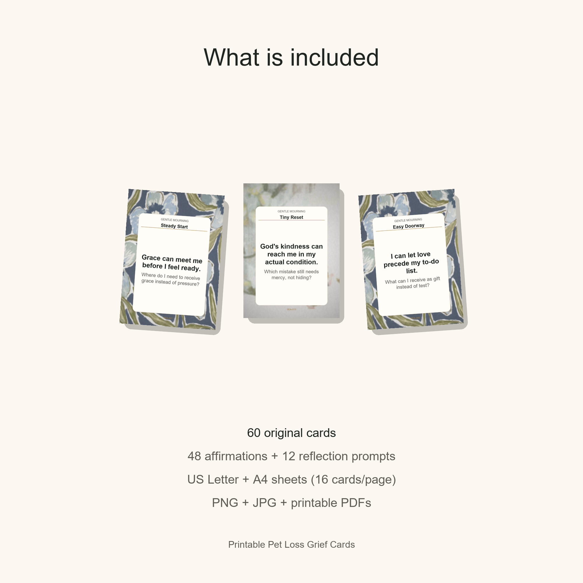 Printable Pet Loss Grief Cards gallery preview