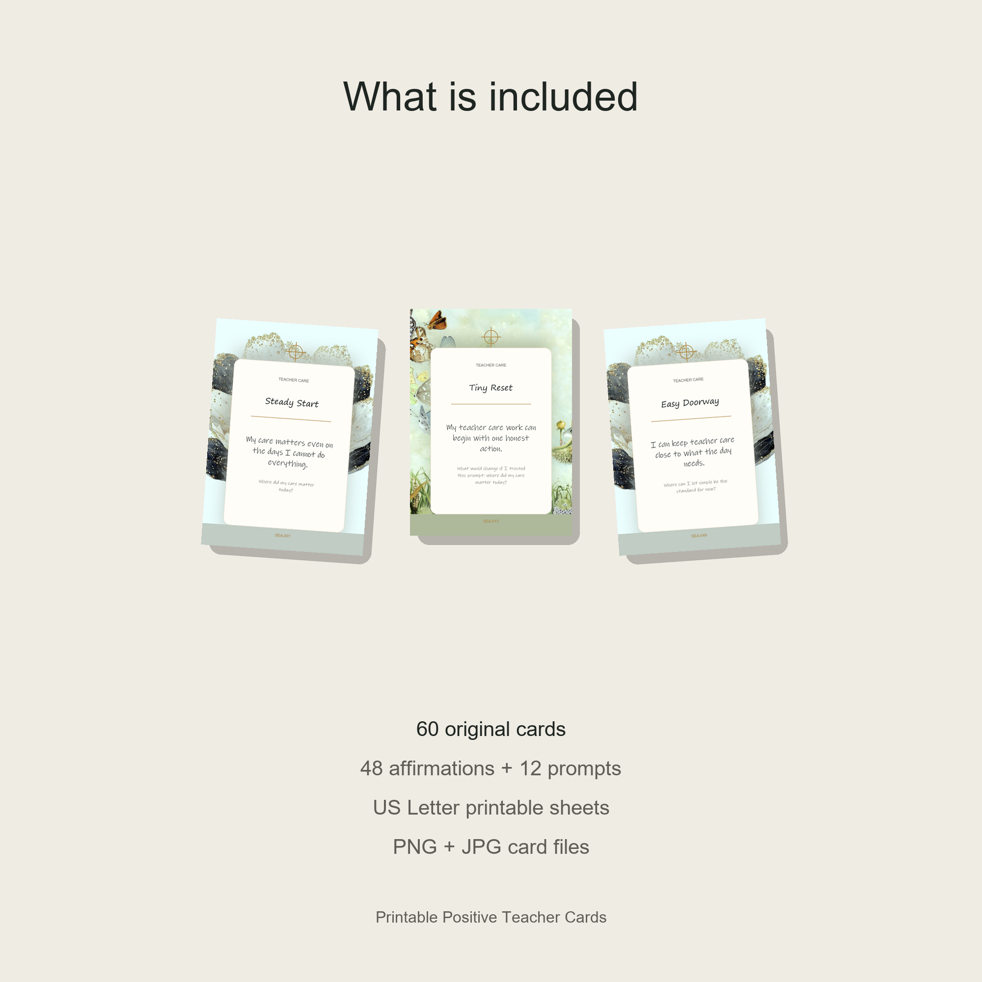 Printable Positive Teacher Cards gallery preview