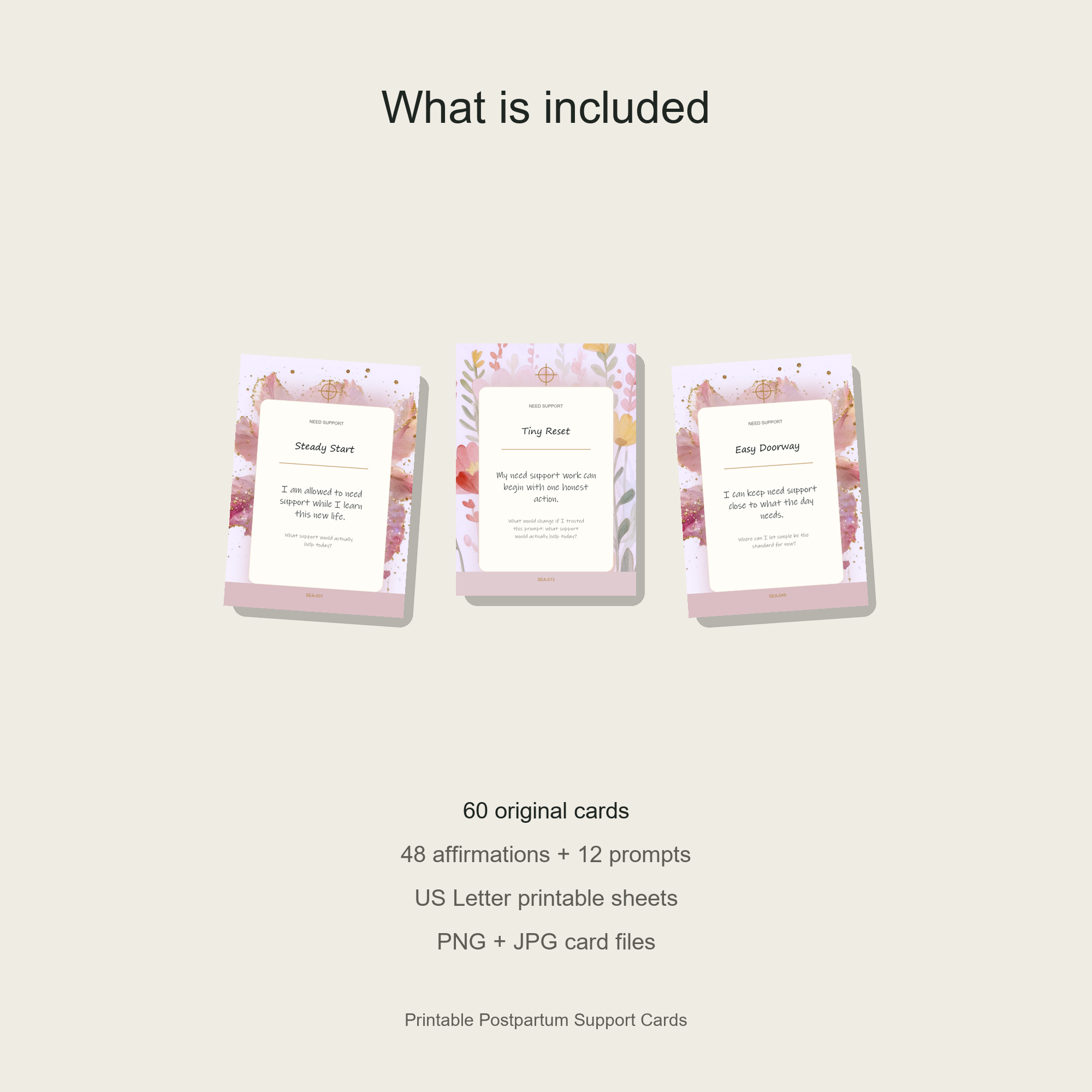Printable Postpartum Support Cards gallery preview