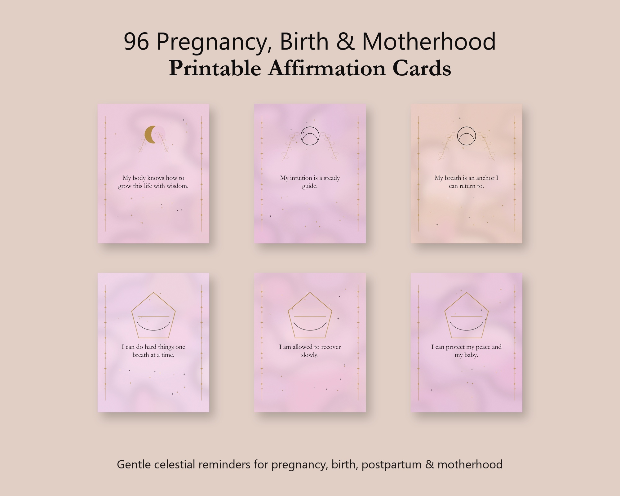Pregnancy, Birth & Motherhood Cards | 96 Printab... preview