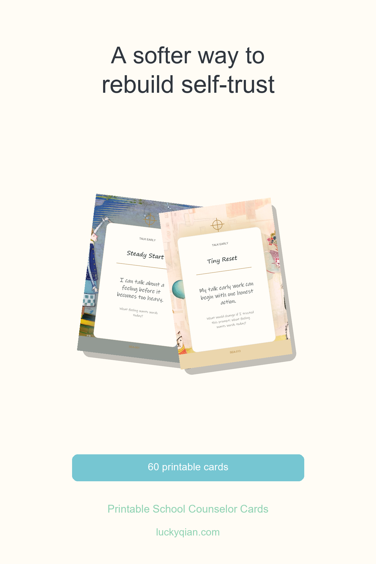 Printable School Counselor Cards pin preview
