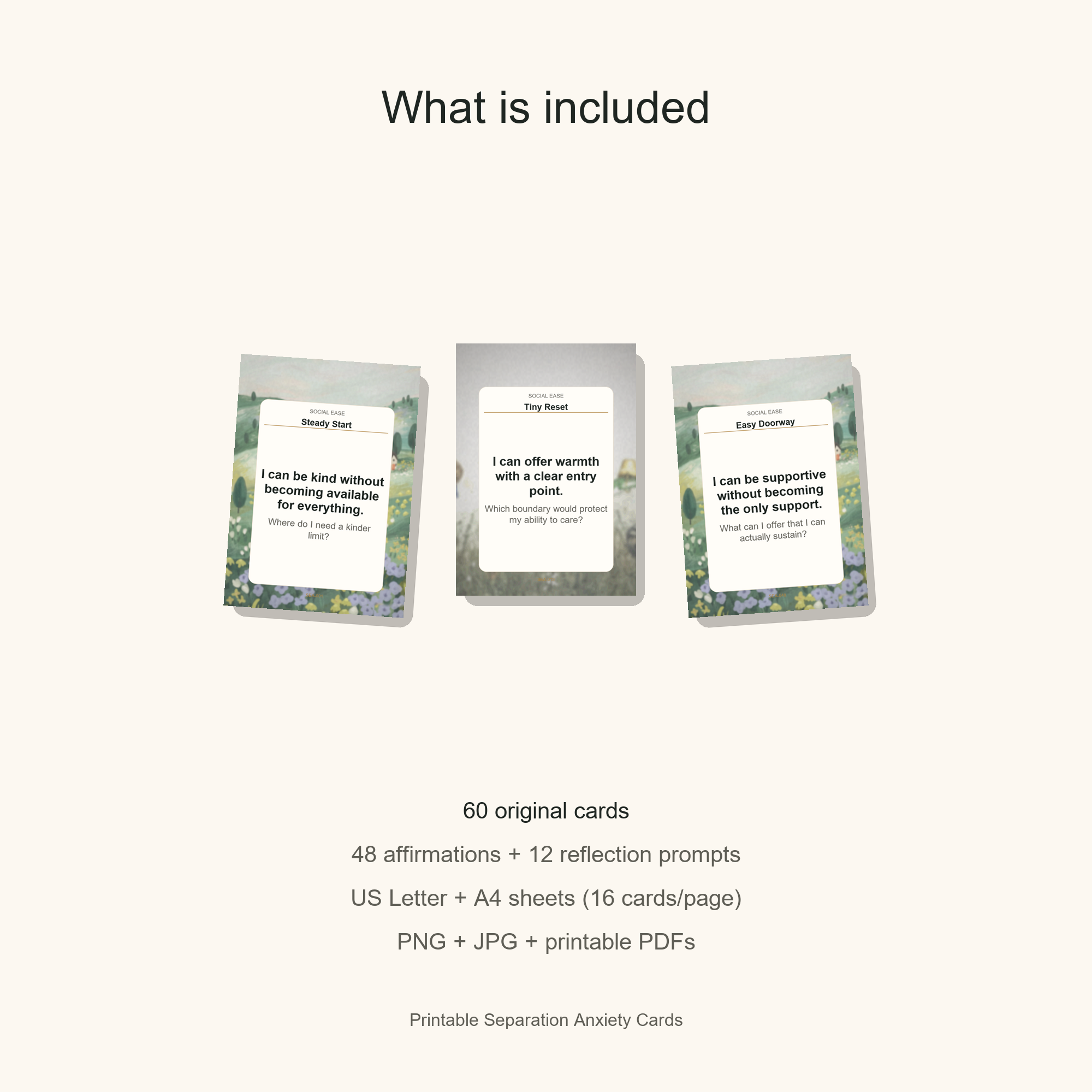 Printable Separation Anxiety Cards gallery preview
