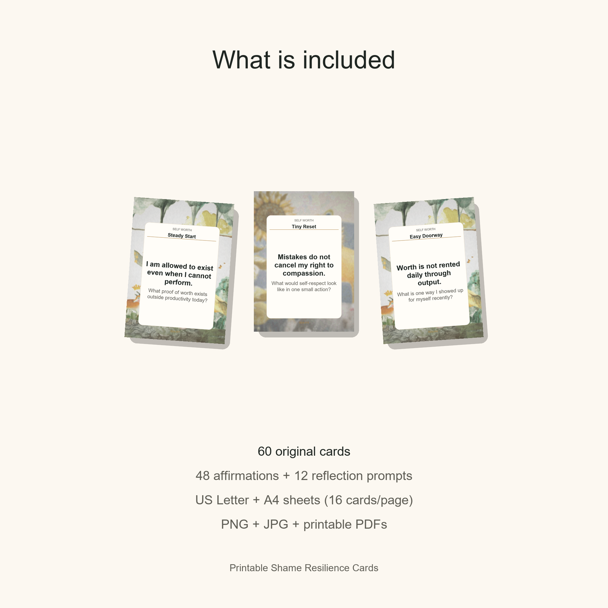 Printable Shame Resilience Cards gallery preview