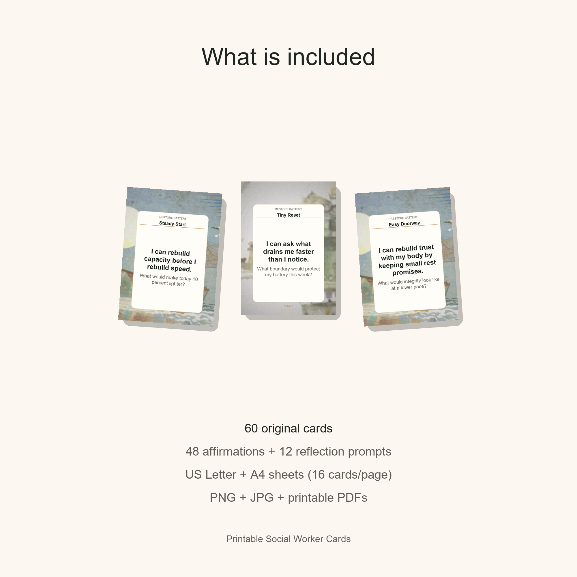 Printable Social Worker Cards gallery preview