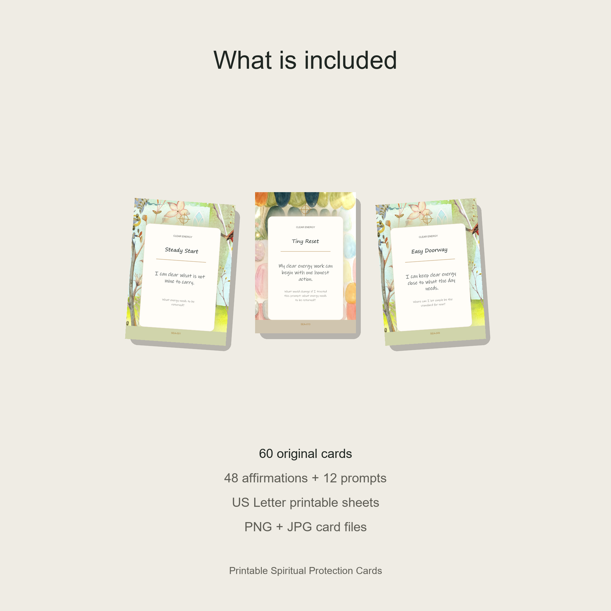 Printable Spiritual Protection Cards gallery preview