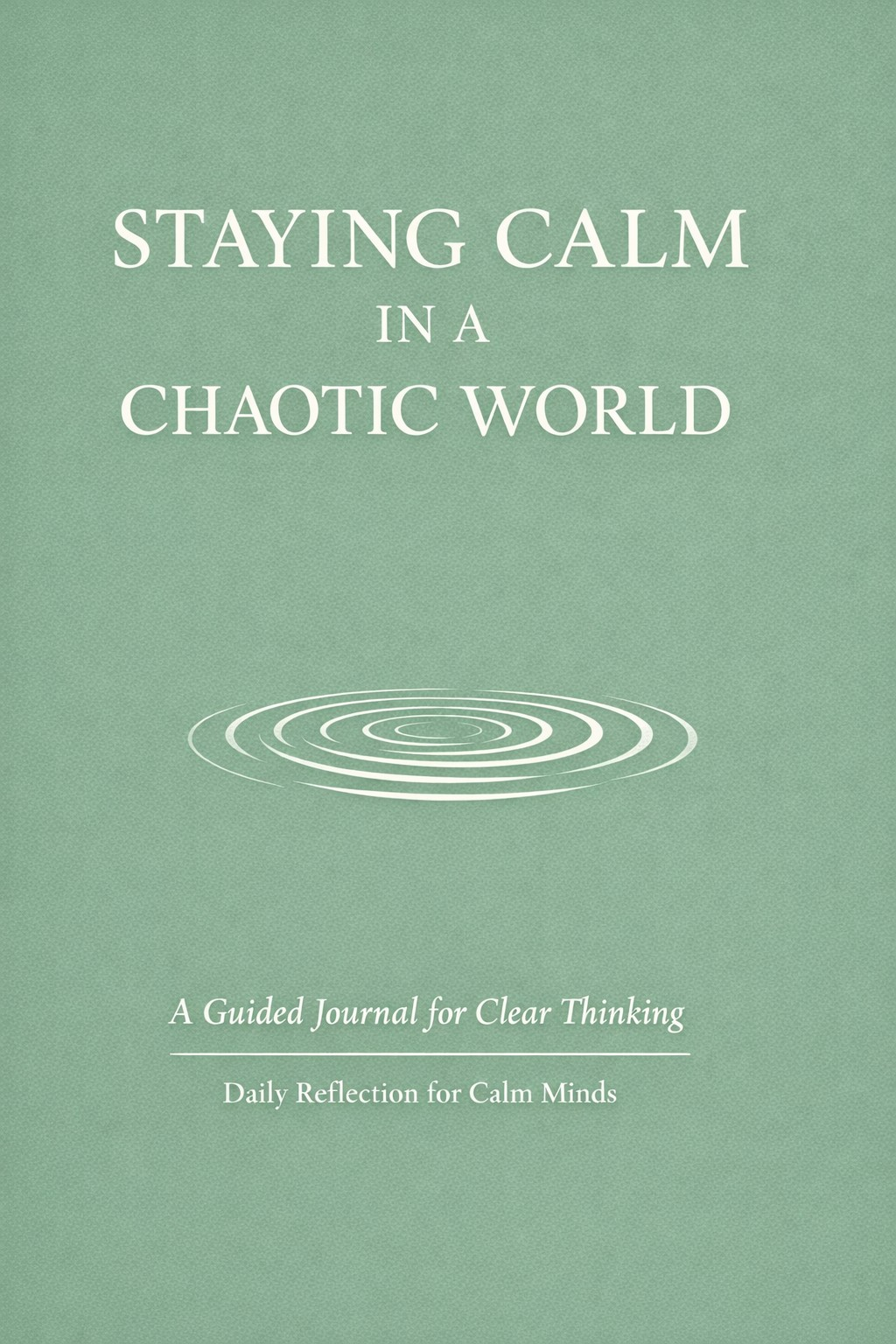 Sample Staying Calm: 90-Day Reflection Journal for Ment
