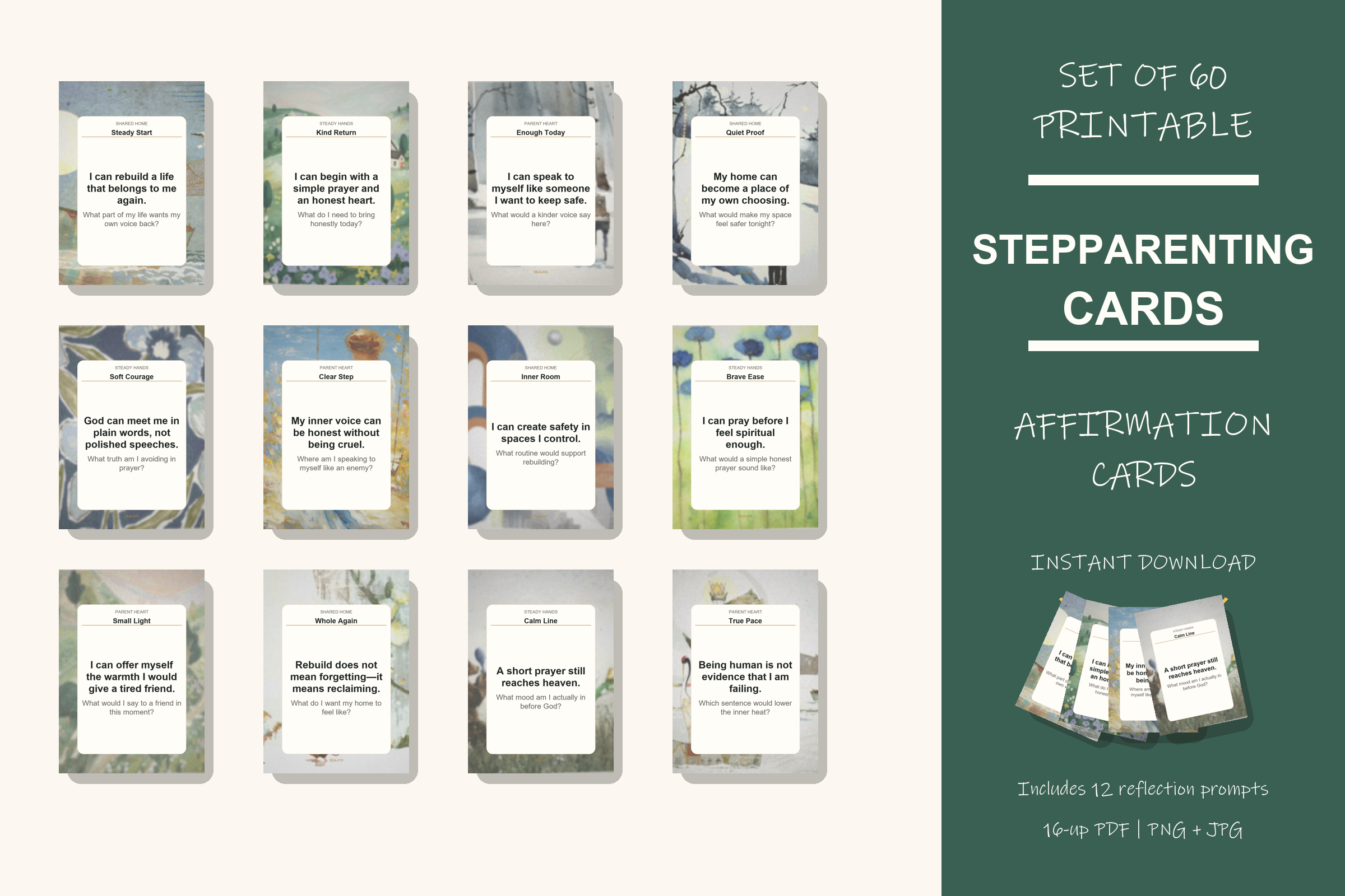 Printable Stepparenting Cards preview