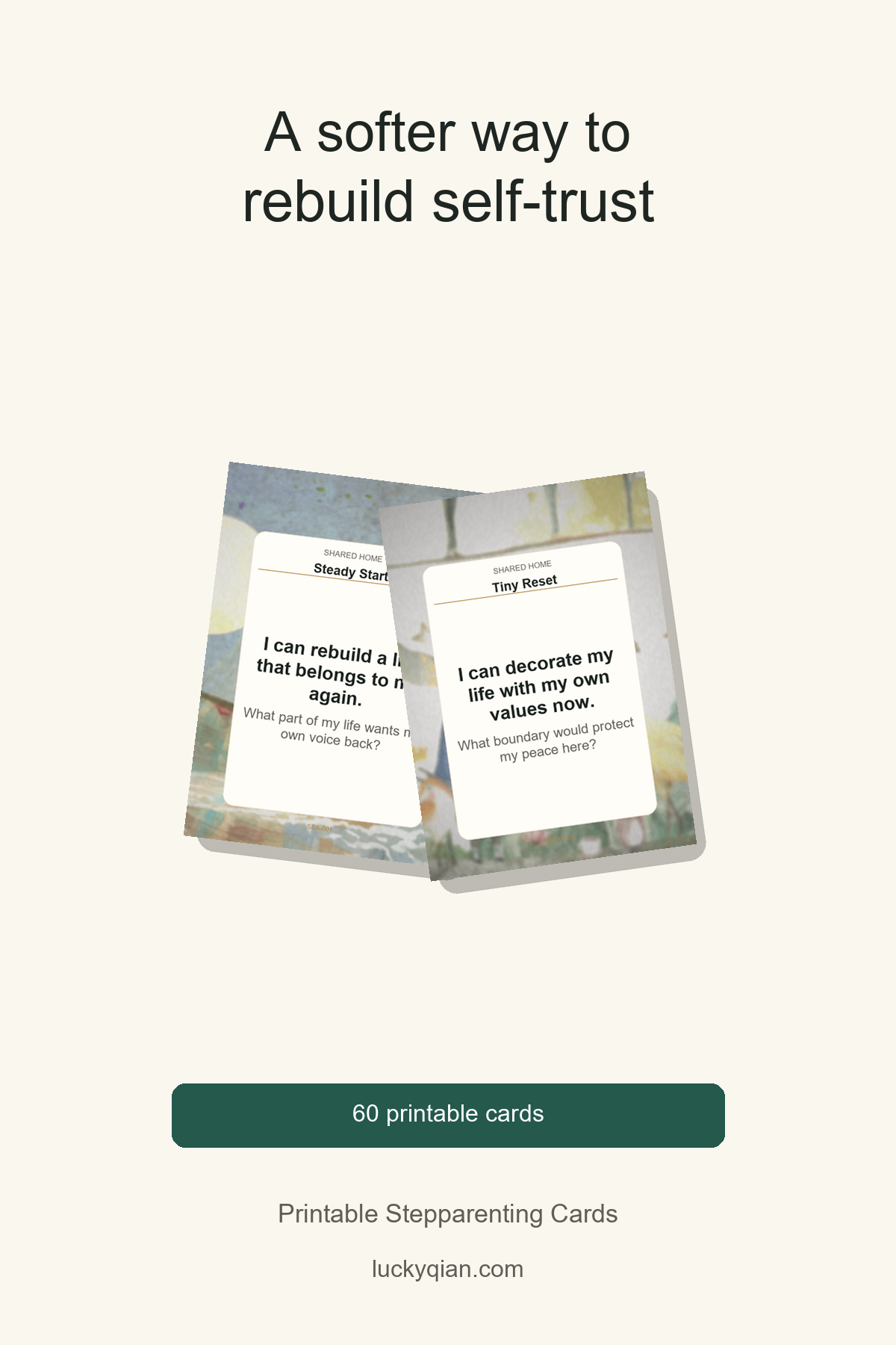 Printable Stepparenting Cards pin preview
