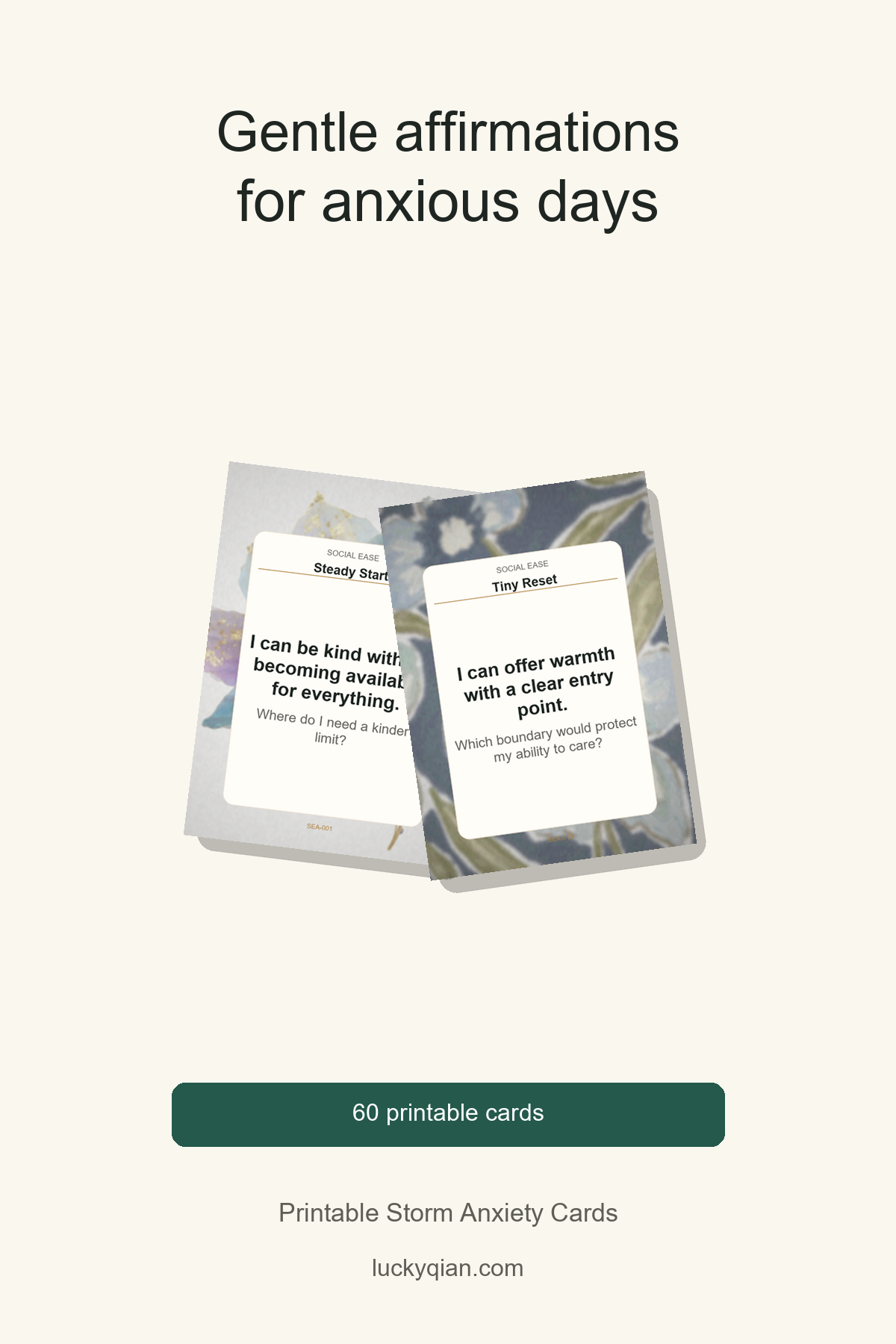 Printable Storm Anxiety Cards pin preview