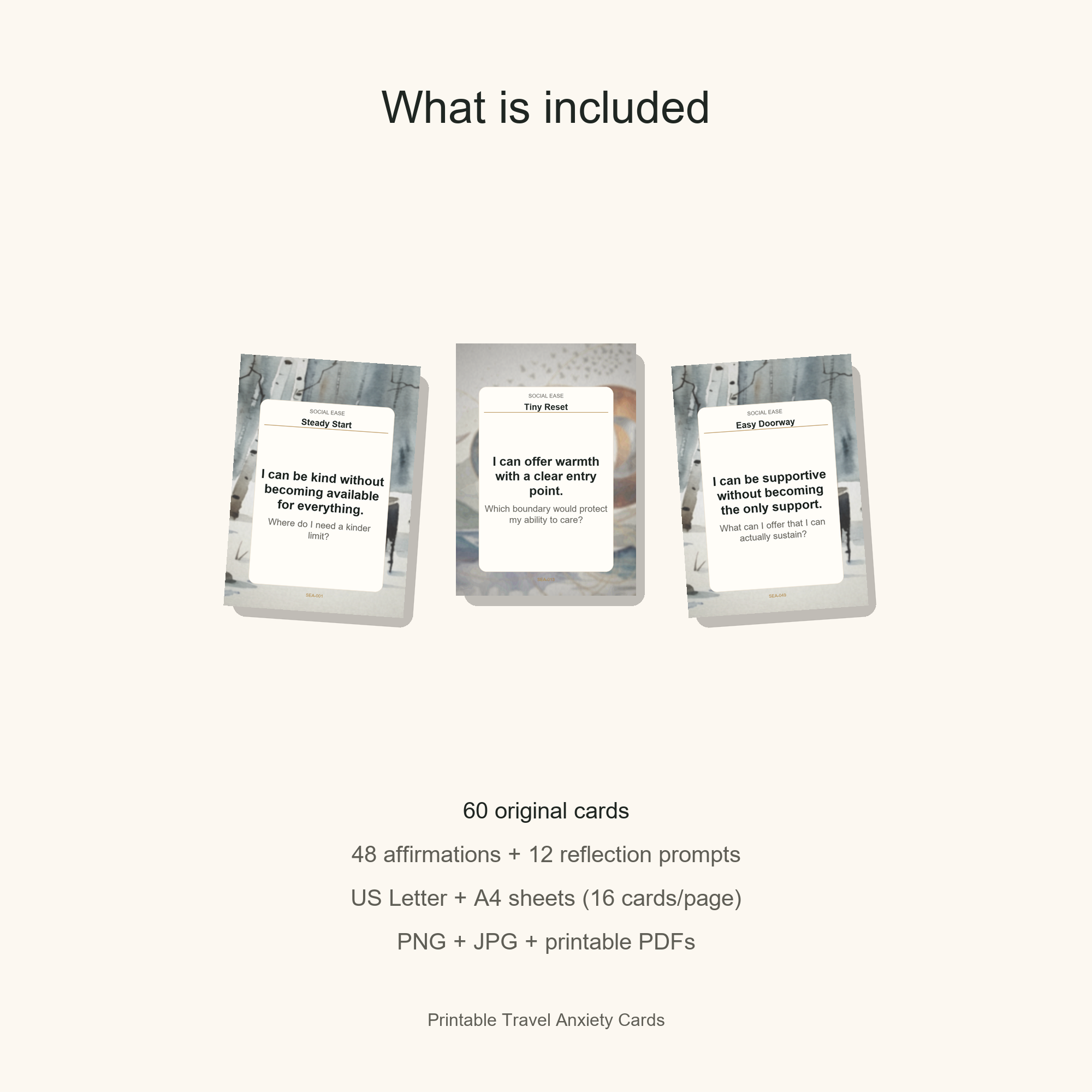 Printable Travel Anxiety Cards gallery preview